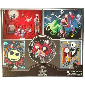Ceaco Disney Nightmare Before Christmas 5-in-1 Multipack Jigsaw Puzzles NEW